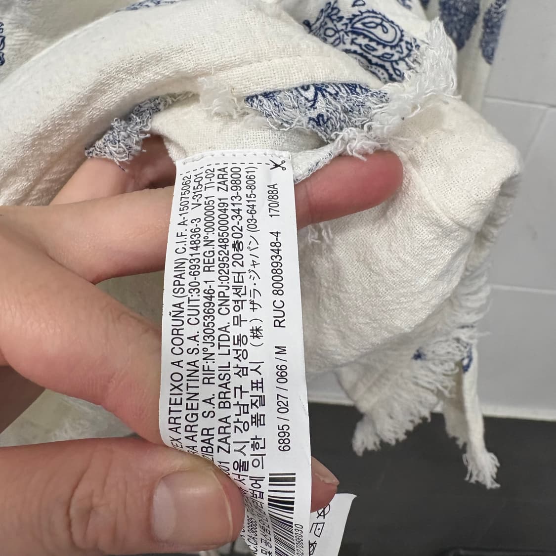 자라 자수 린넨 셔츠자켓 상품이미지6