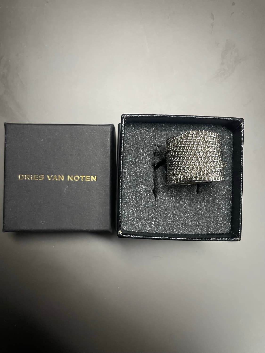 Dries van noten chain silver ring M 상품이미지4