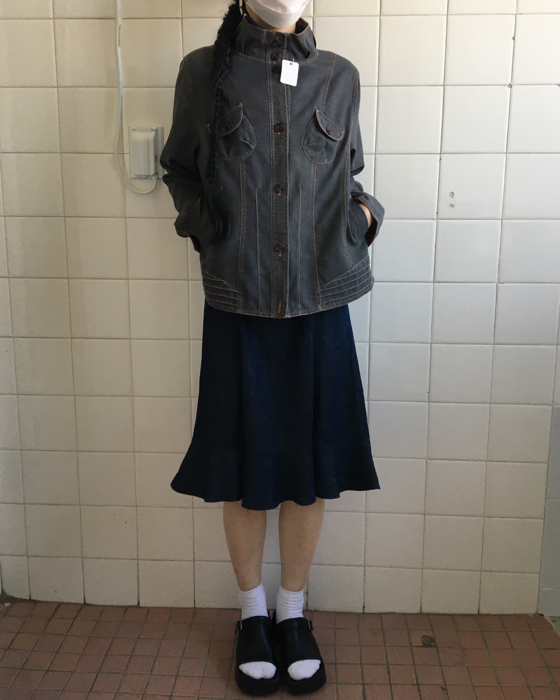 Line detail high neck jacket 상품이미지8