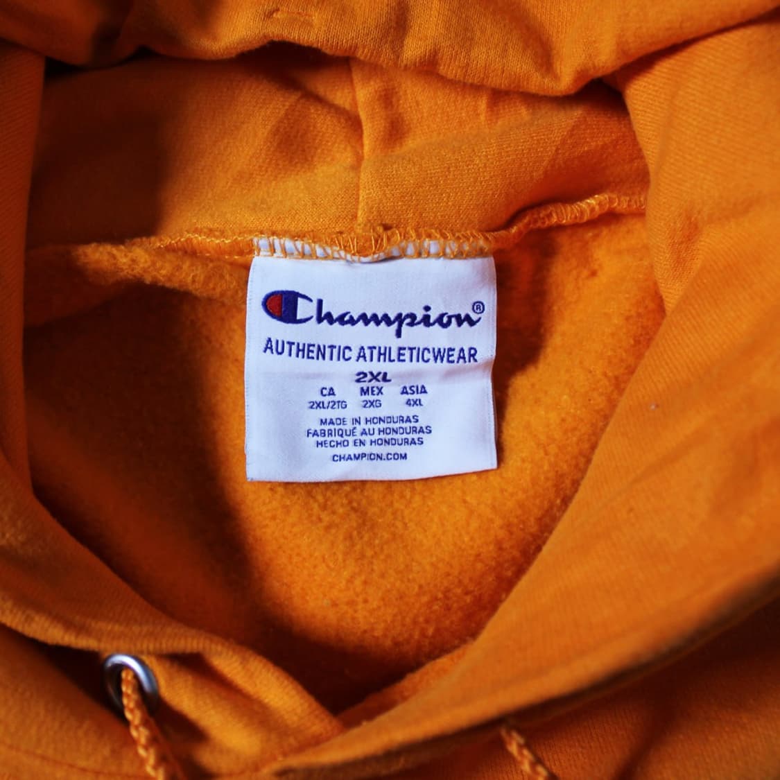 Champion 챔피온 기모 오렌지 후드티 상품이미지4