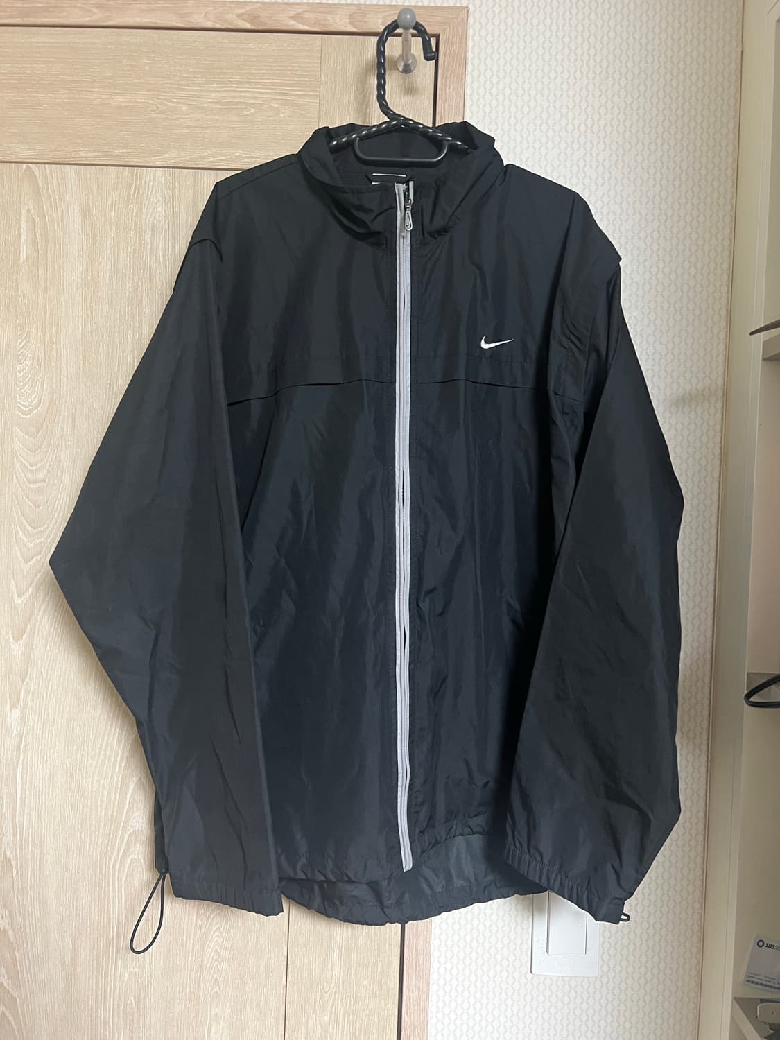 00s 일본 나이키 솔로 스우시 올드스쿨 블랙 바람막이 윈드브레이커 상품이미지1