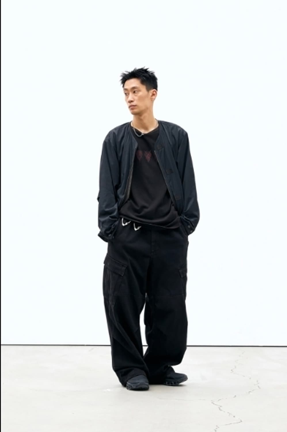 해칭룸 리버시블 라이너/라이닝 자켓 블랙/차콜 3(M) 상품이미지3