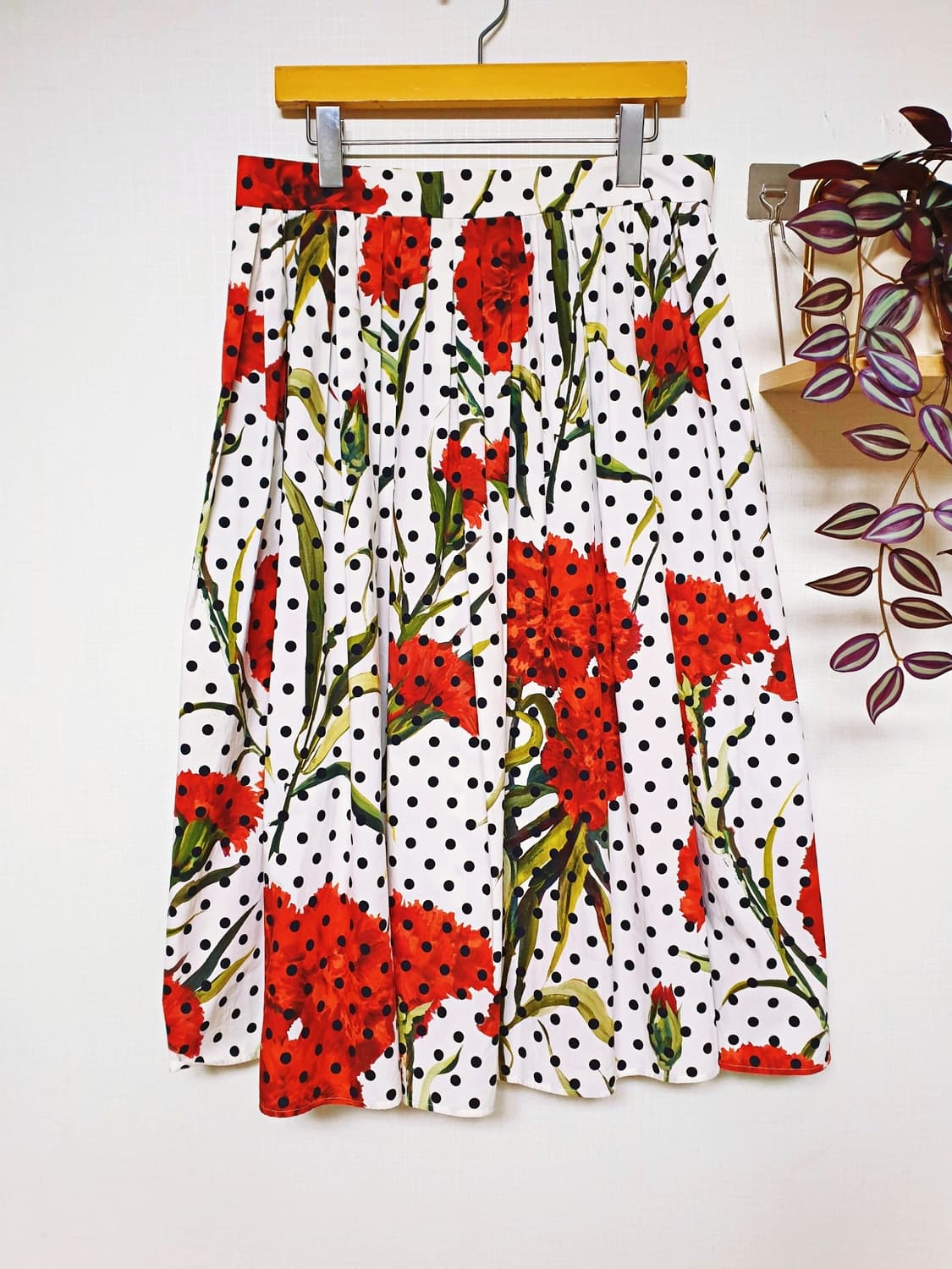 돌체앤가바나 정품 77 코튼 롱스커트 화이트 상품이미지1