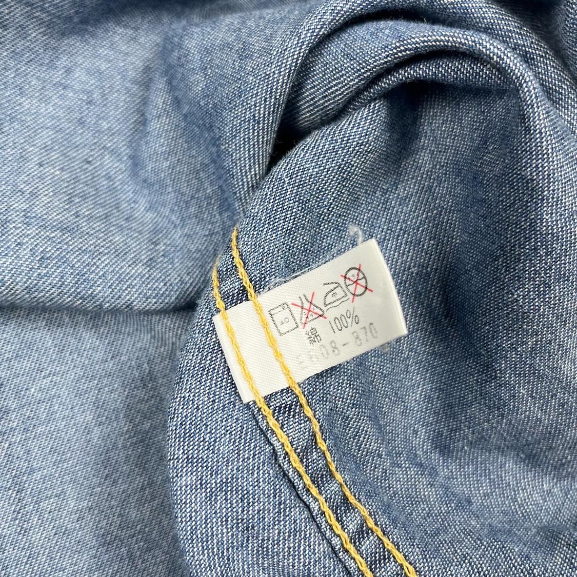 리 usa 넥 코듀로이 데님 셔츠 상품이미지4