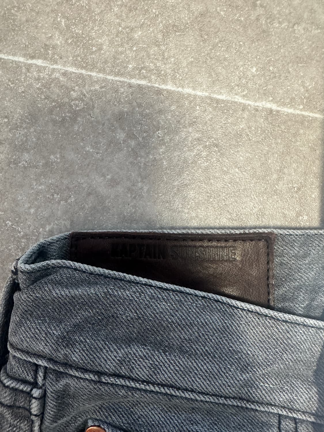 캡틴선샤인 5P 지퍼 프론트 데님 black vintage wash 32 상품이미지4