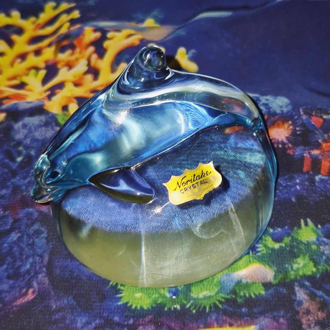 80s 노리다케 크리스탈 돌고래 아쿠아 문진 상품이미지10