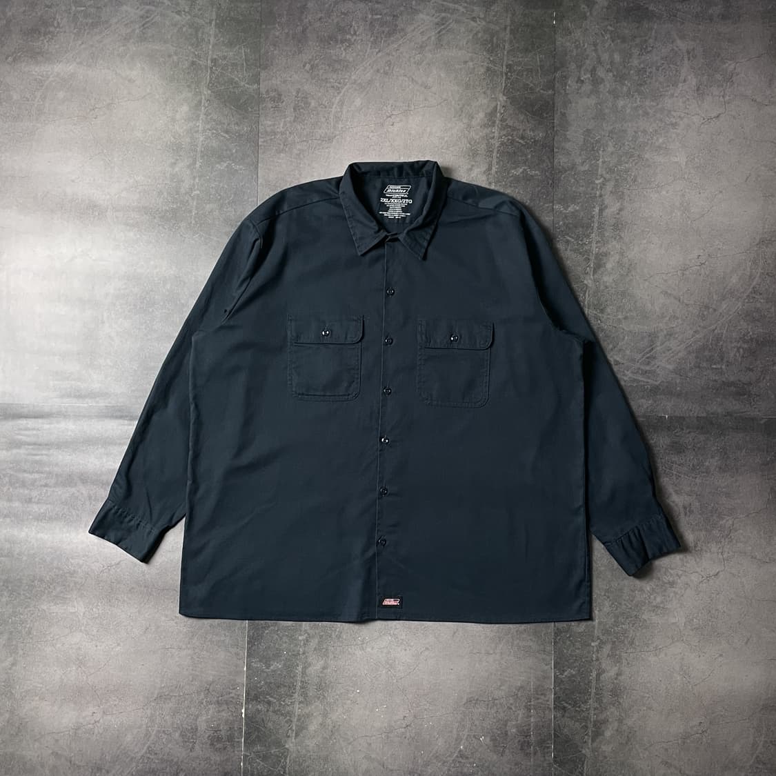 DICKIES 디키즈 빈티지 네이비 플랩포켓 워크 셔츠 A00797 상품이미지1