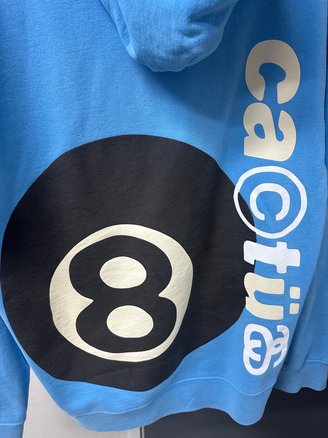 스투시 x CPFM 8볼 피그먼트 다이드 후드 블루 상품이미지4