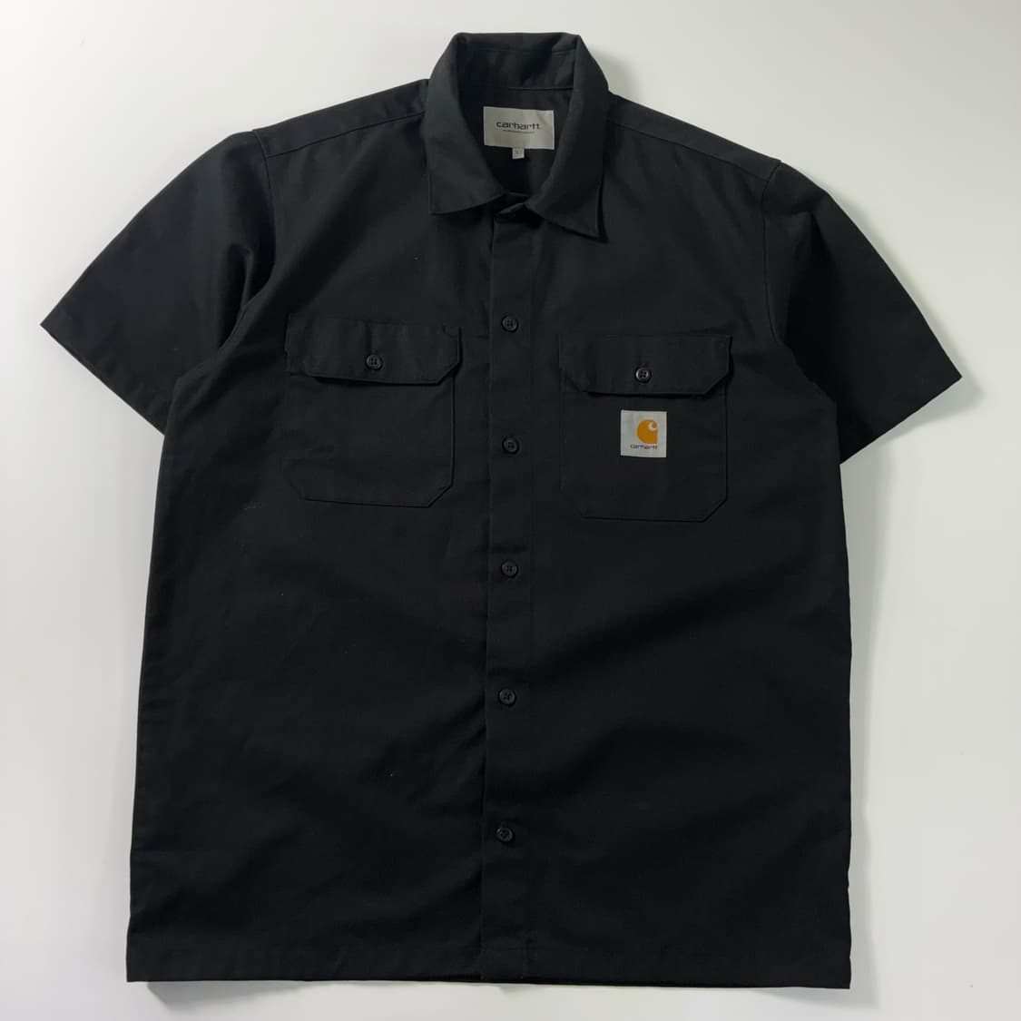 Carhartt  칼하트 WIP 블랙 포켓 반팔 워크 셔츠  상품이미지1