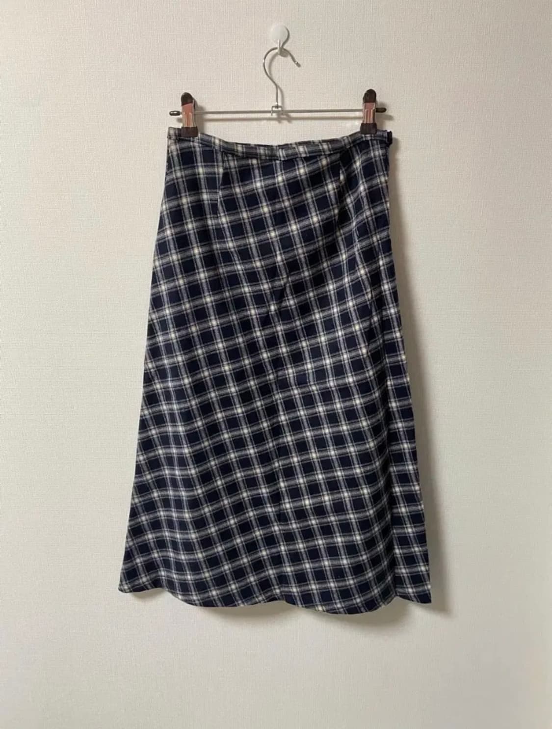 빈티지 긱시크 롱 체크 스커트 상품이미지1