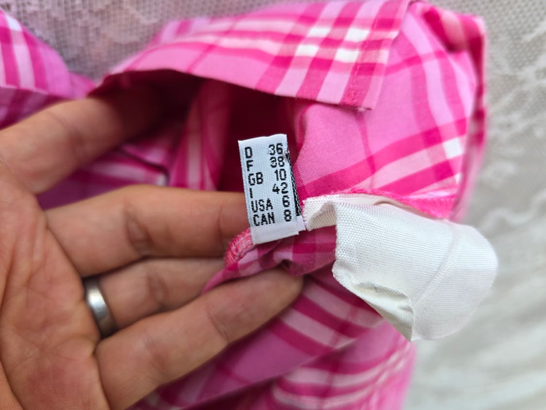 버버리 타탄체크 칠부 셔츠 상품이미지8