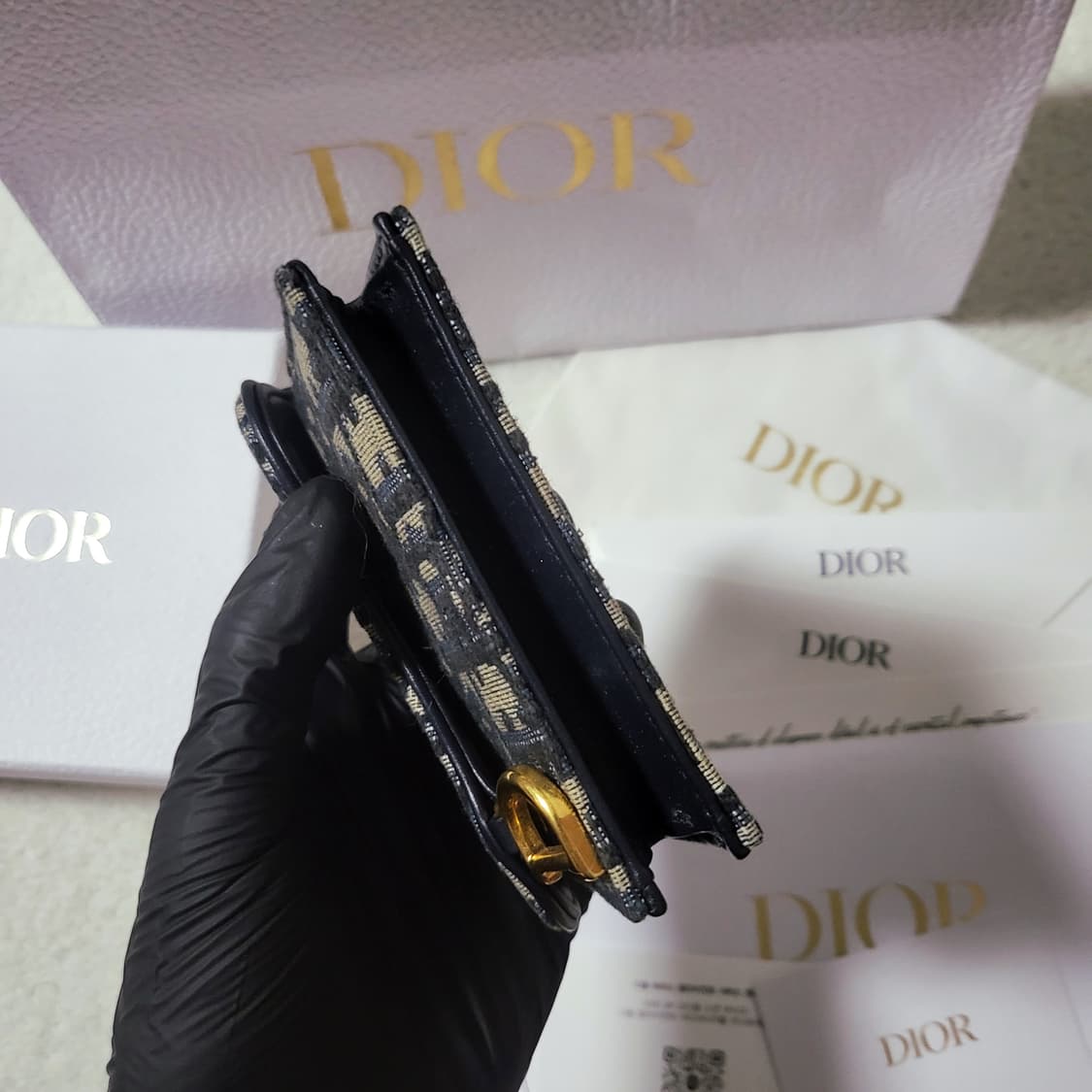 [24년식/풀구성] 디올 오블리크 새들 카드지갑  상품이미지9