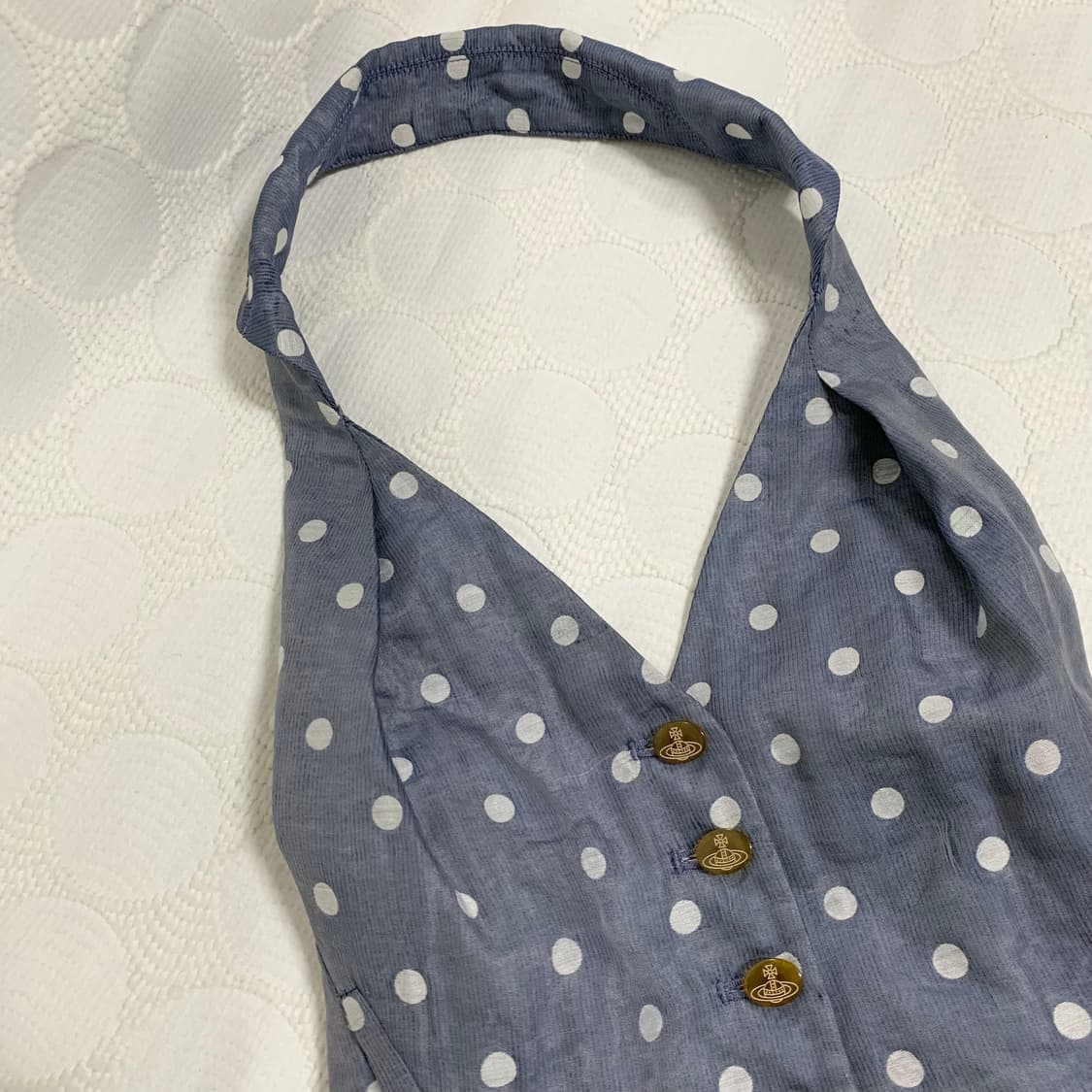 비비안 웨스트우드 도트 홀터넥 베스트 상품이미지6