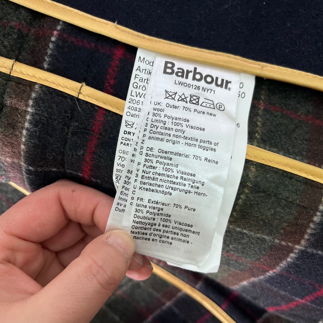 W 90 바버 떡볶이 더플 코트 상품이미지7