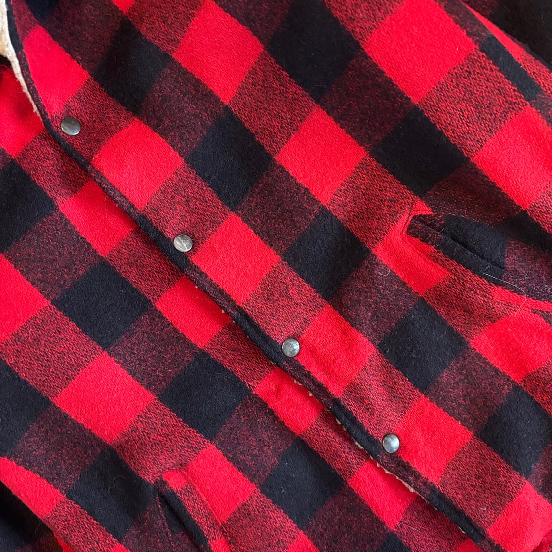 미국 빈티지 다마트 버팔로 체크 울 자켓 상품이미지5
