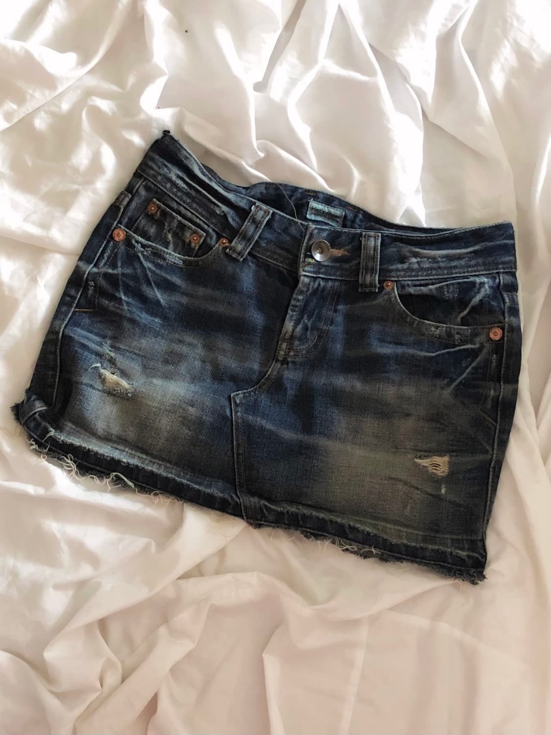 핫 페퍼 진스 빈티지 데님 미니스커트 상품이미지1