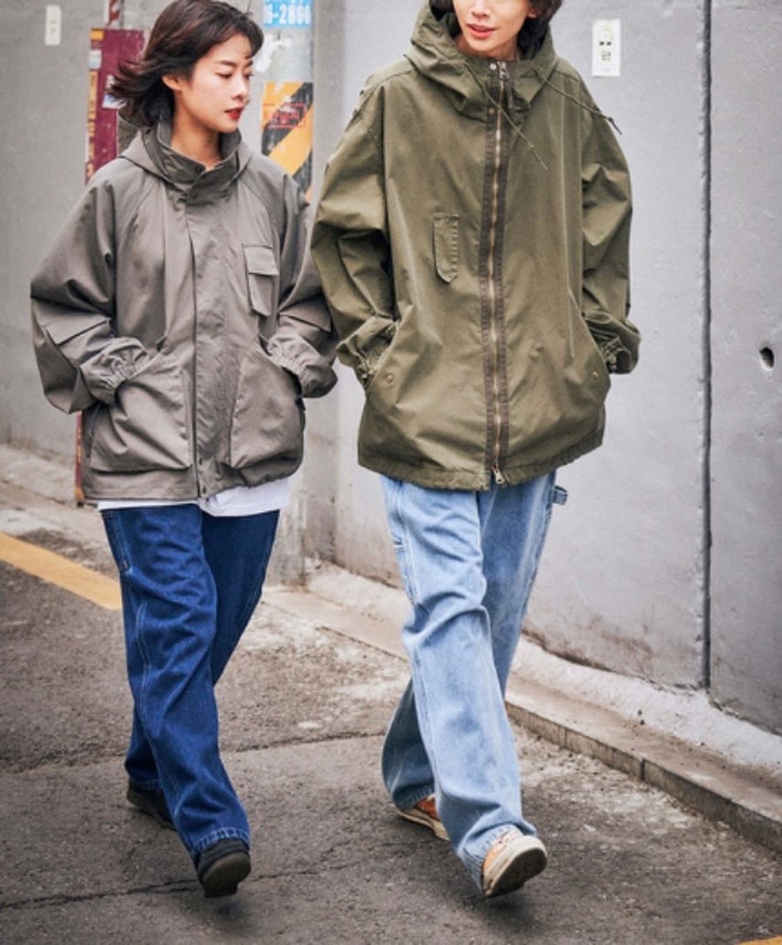 [3] 큐컴버스 밀리터리 피쉬테일 파카 야상 자켓 / 올리브 상품이미지3