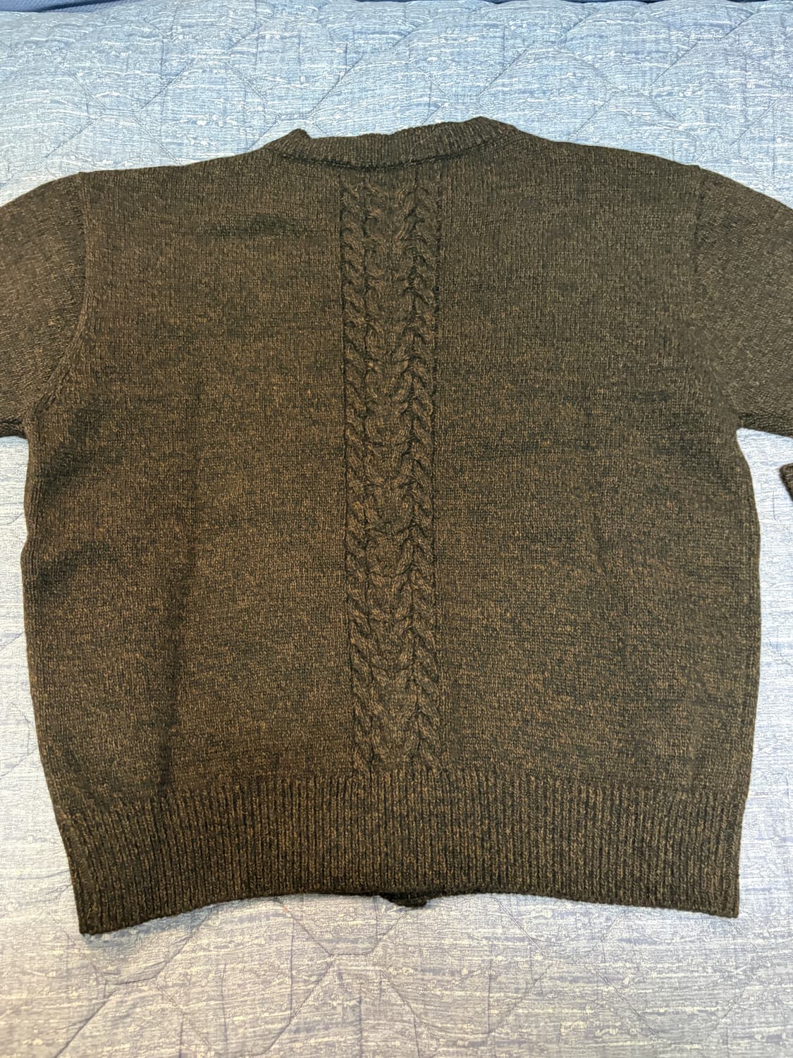 웨이비니스 바시티라인 가디건 브라운 1 상품이미지3