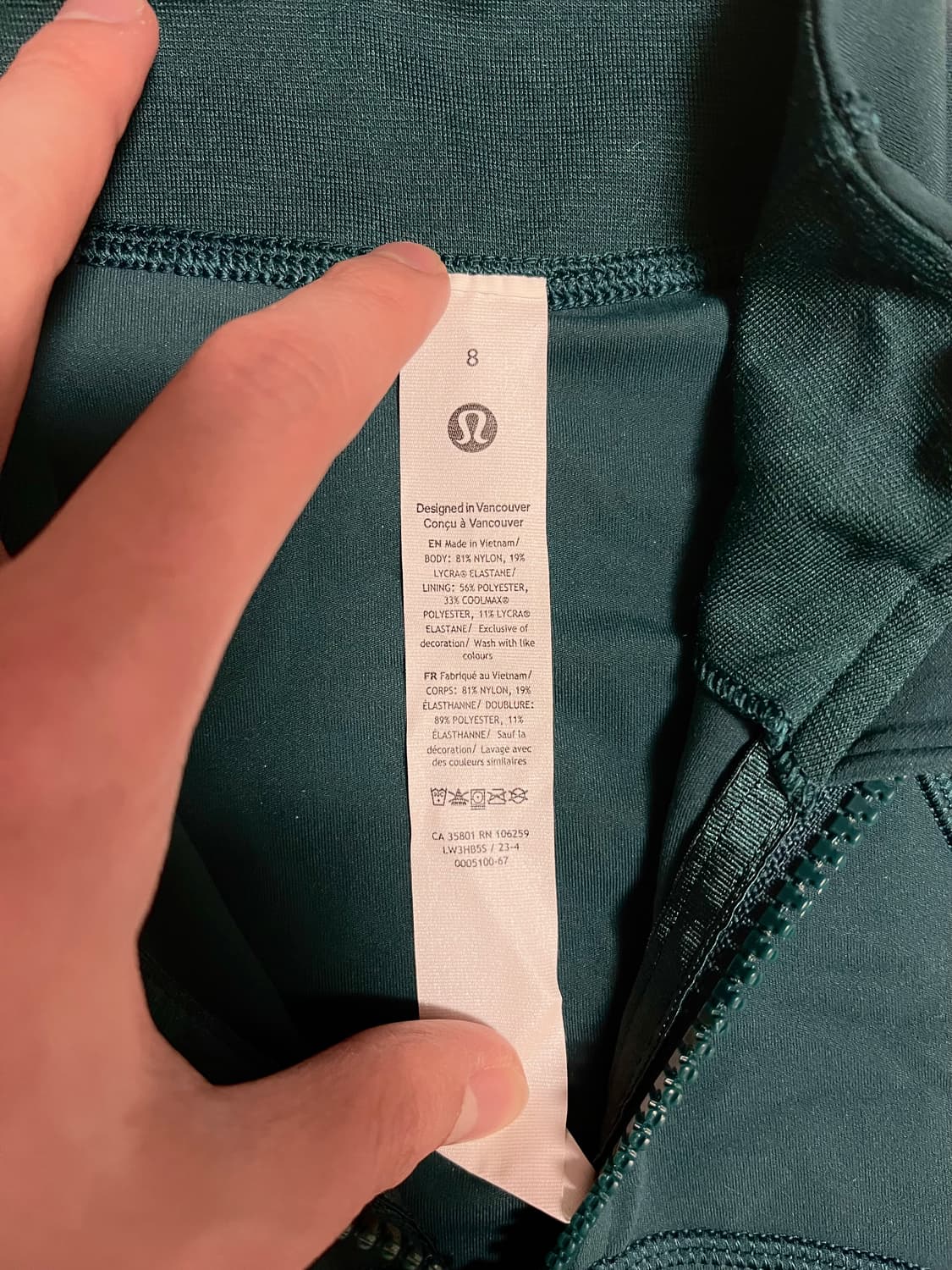 [매장 정품] 룰루레몬 크롭 디파인 재킷 리브드 Nulu 상품이미지3