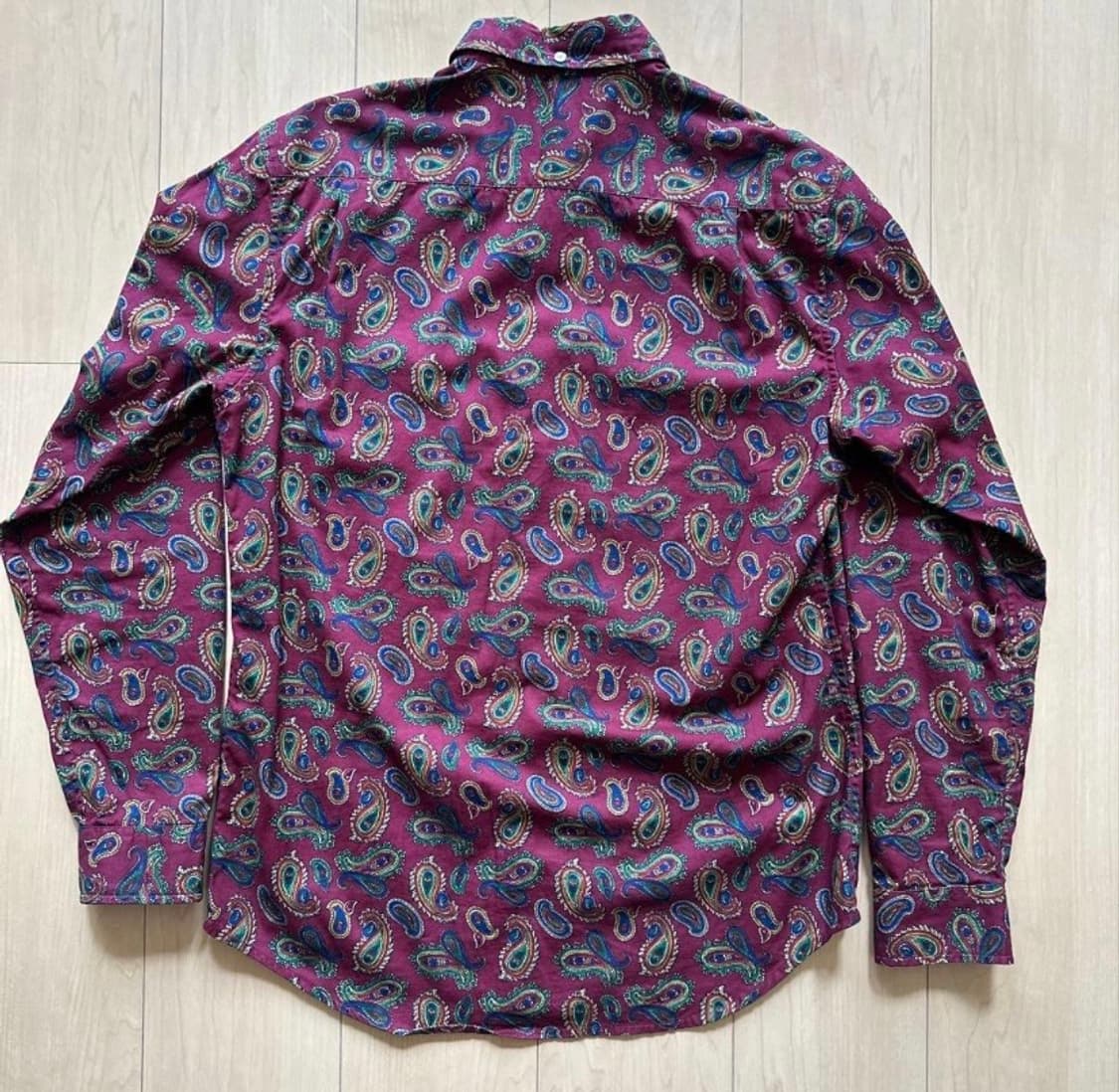 슈프림 페이즐리 셔츠 버건디 M 상품이미지3