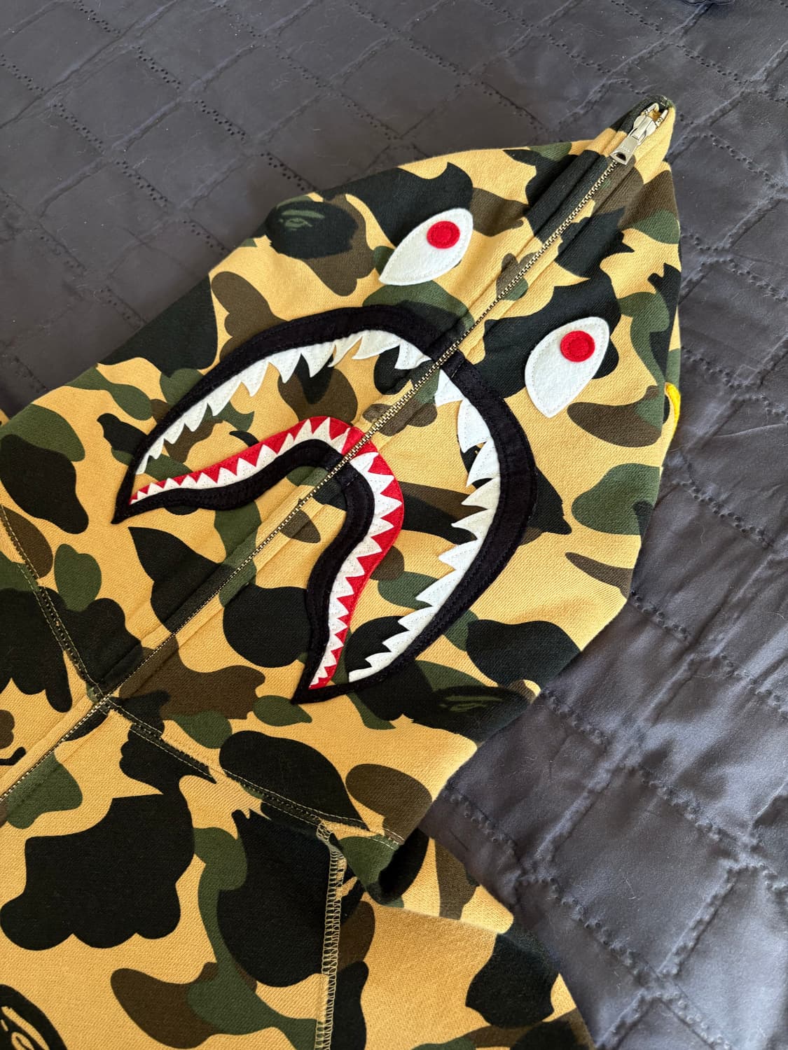 베이프 샤크 황계 후드집업 2XL 상품이미지2