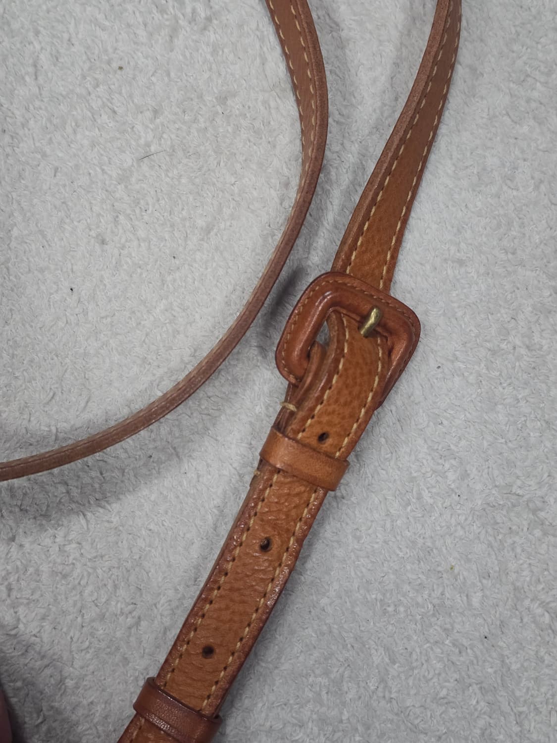 젠텐 브라운 레더 숄더백 상품이미지5