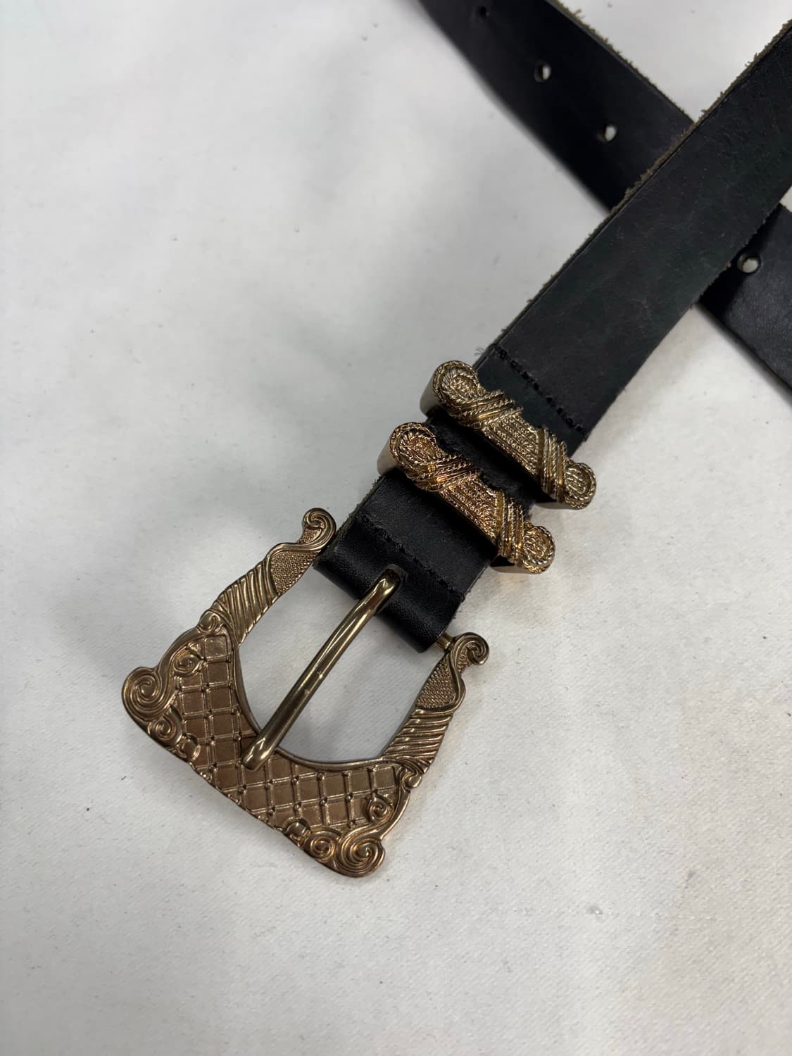 빈티지 웨스턴 콜드 버클 벨트 상품이미지4