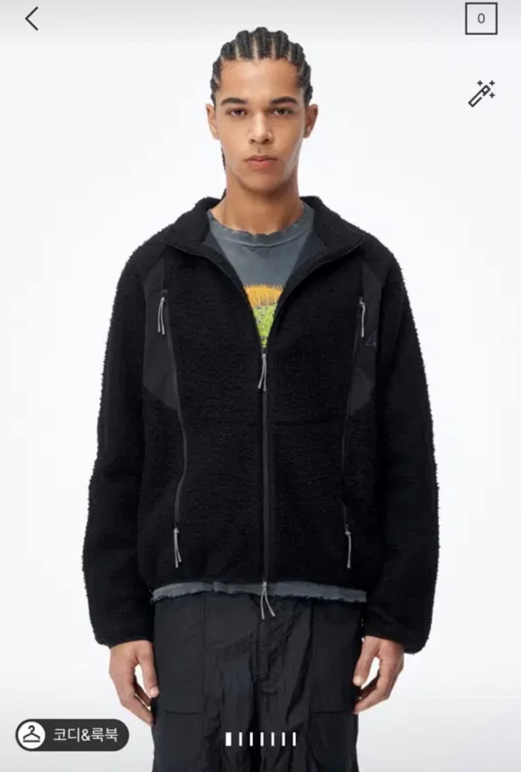 로아 폴라 플리스 블랙 xl roa 상품이미지6