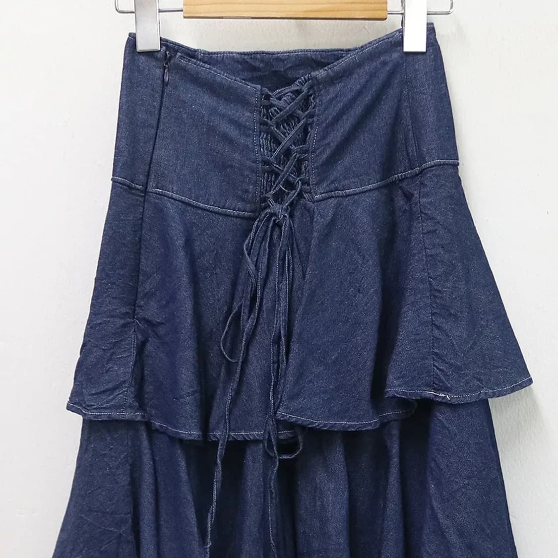 MAJESTIC LEGON 데님 캉캉 롱 스커트 62380 상품이미지5