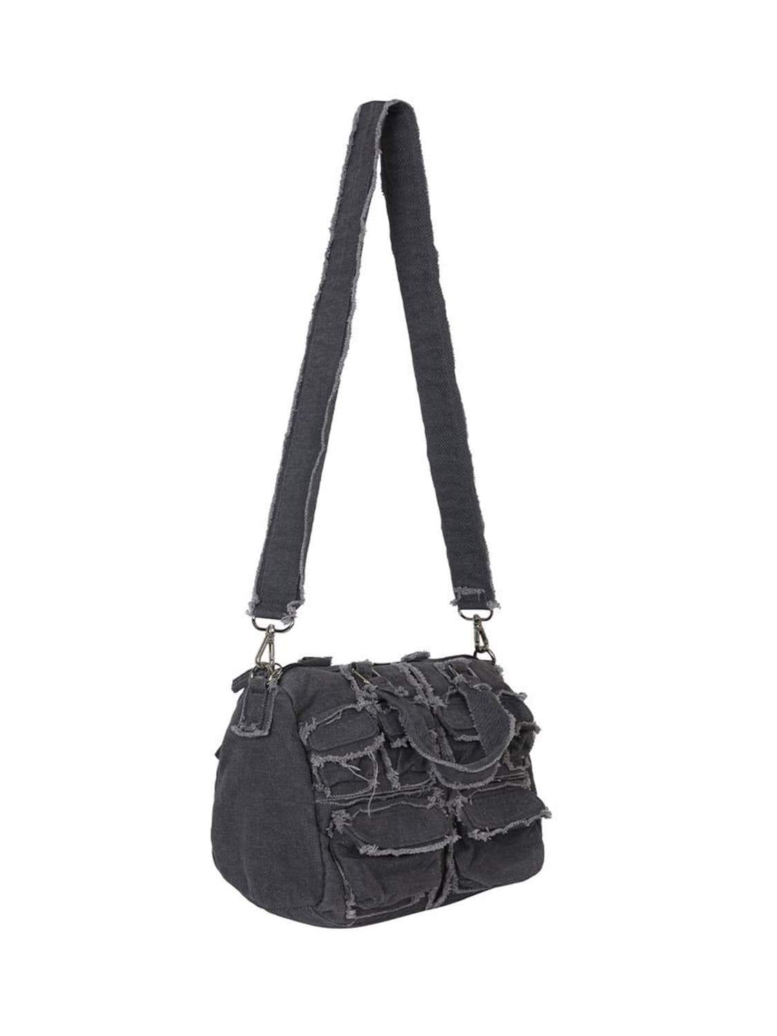 Leey 엘이이와이 데미지 멀티 포켓 카고백 차콜 상품이미지2