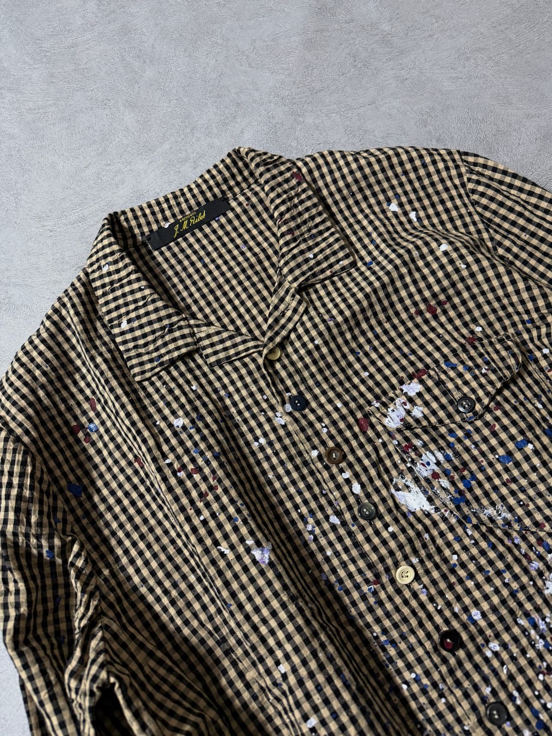 Archivio J.M. Ribot Hand-Painted Gingham 상품이미지3