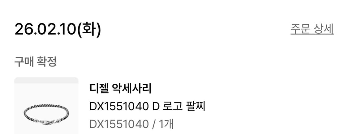 디젤 D 로고 팔찌 Diesel dx1551040 빈티지 목걸이 귀걸이 상품이미지3