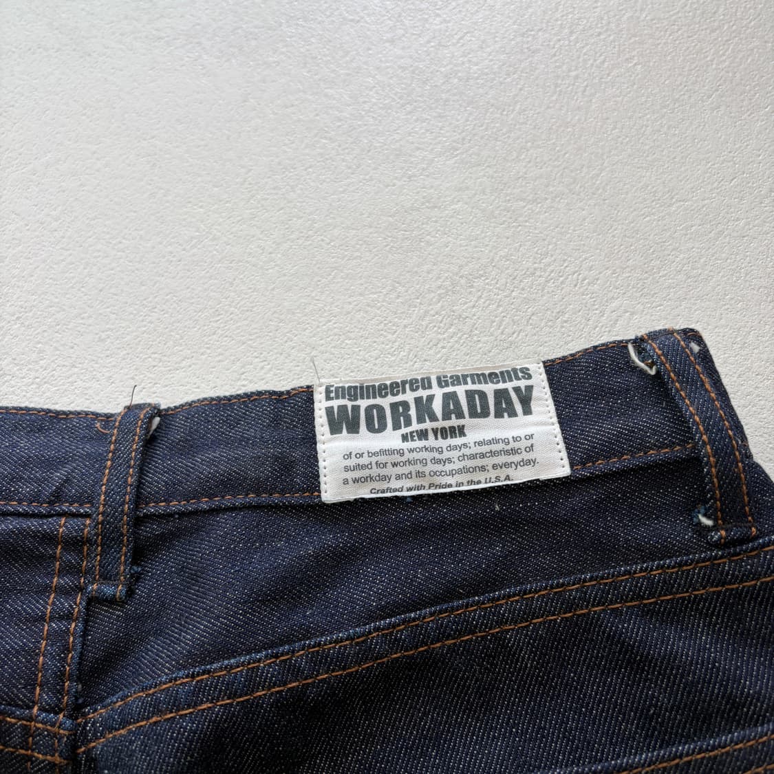 엔지니어드 가먼츠 workaday 셀비지 데님 팬츠 상품이미지6
