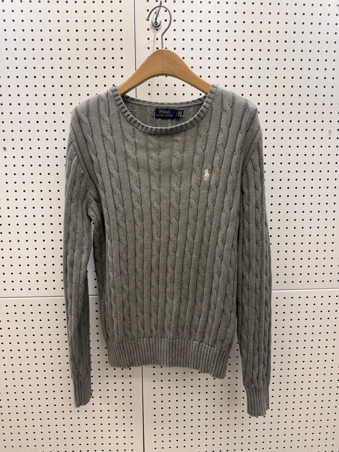 폴로 랄프로렌 케이블 니트 그레이 U813 상품이미지2