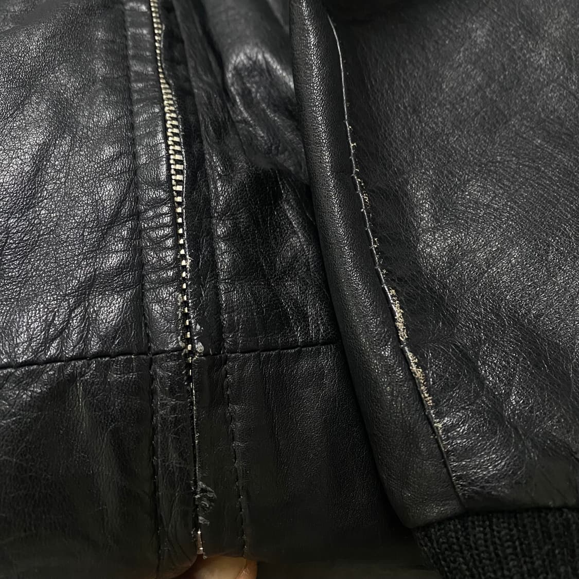 JPN 소가죽 자켓 XL 실측 L  상품이미지6