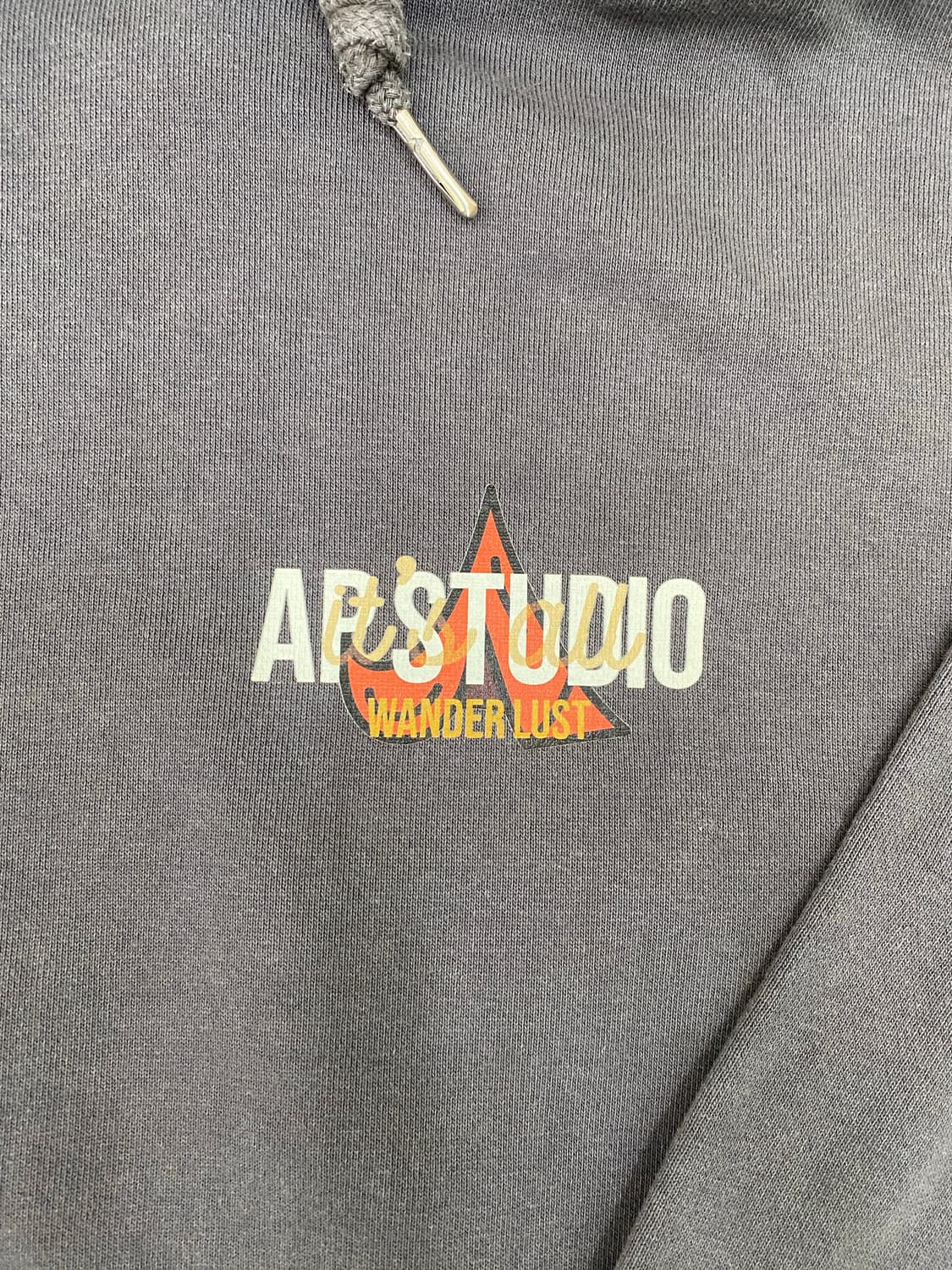 아스트랄 프로젝션 후드티 M 차콜 그레이 (오버핏) 상품이미지4