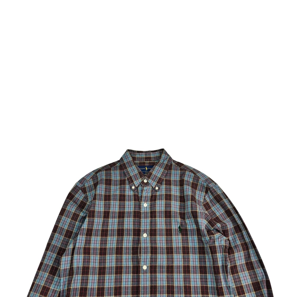 폴로 랄프로렌 슬림 핏 체크 셔츠 상품이미지2