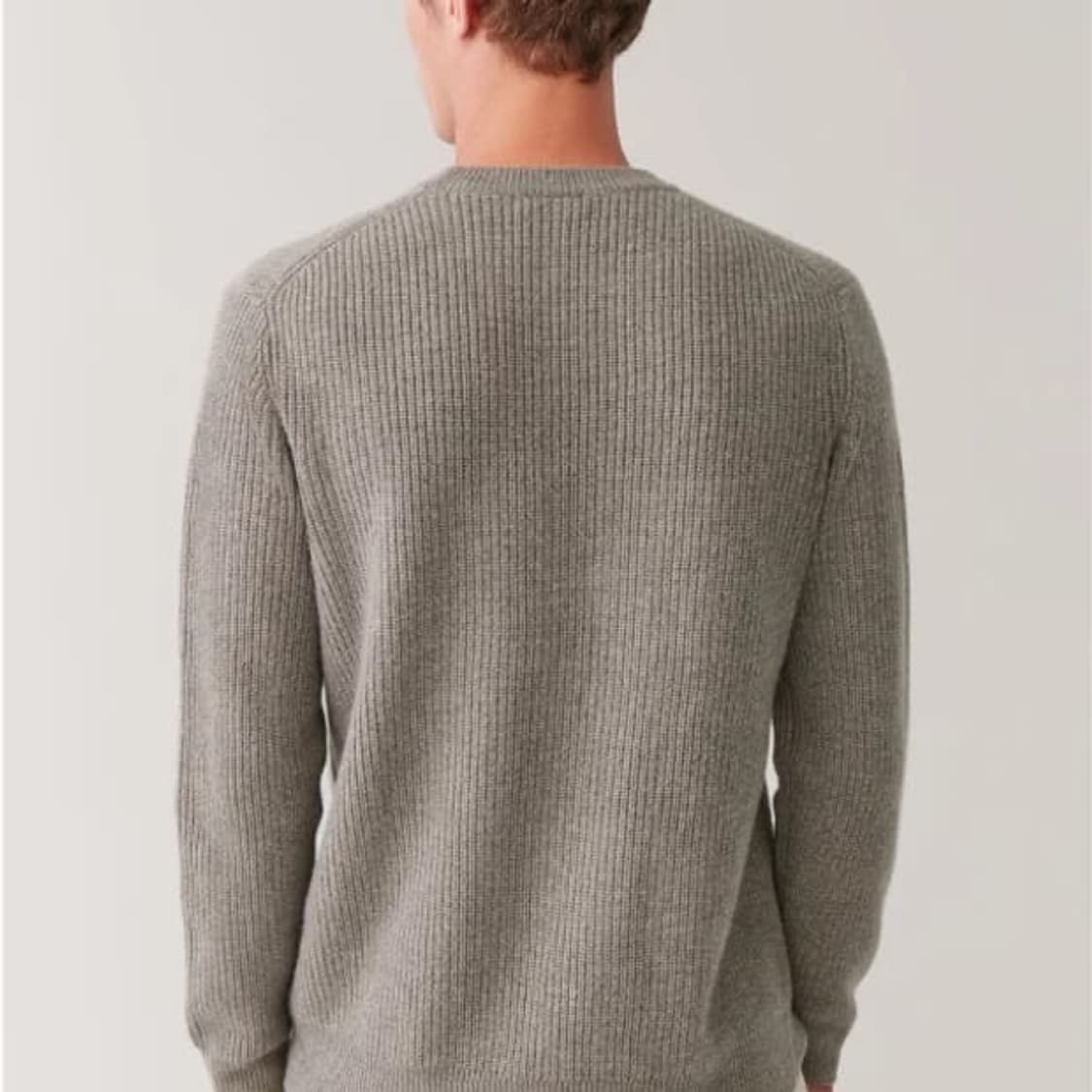[L] cos 코스 리브드 캐시미어 니트 mole grey 상품이미지4