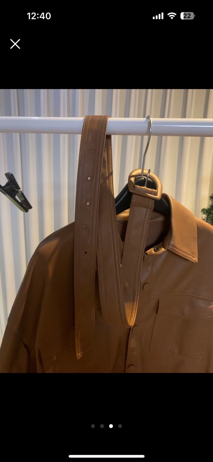 ZARA 가죽 벨트 자켓 상품이미지3