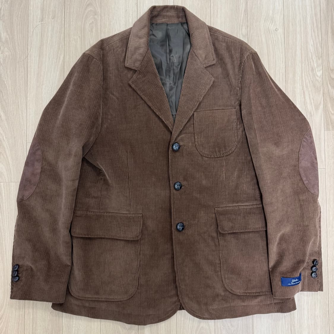 예일 클래식 코듀로이 3버튼 블레이저_브라운 M 상품이미지2