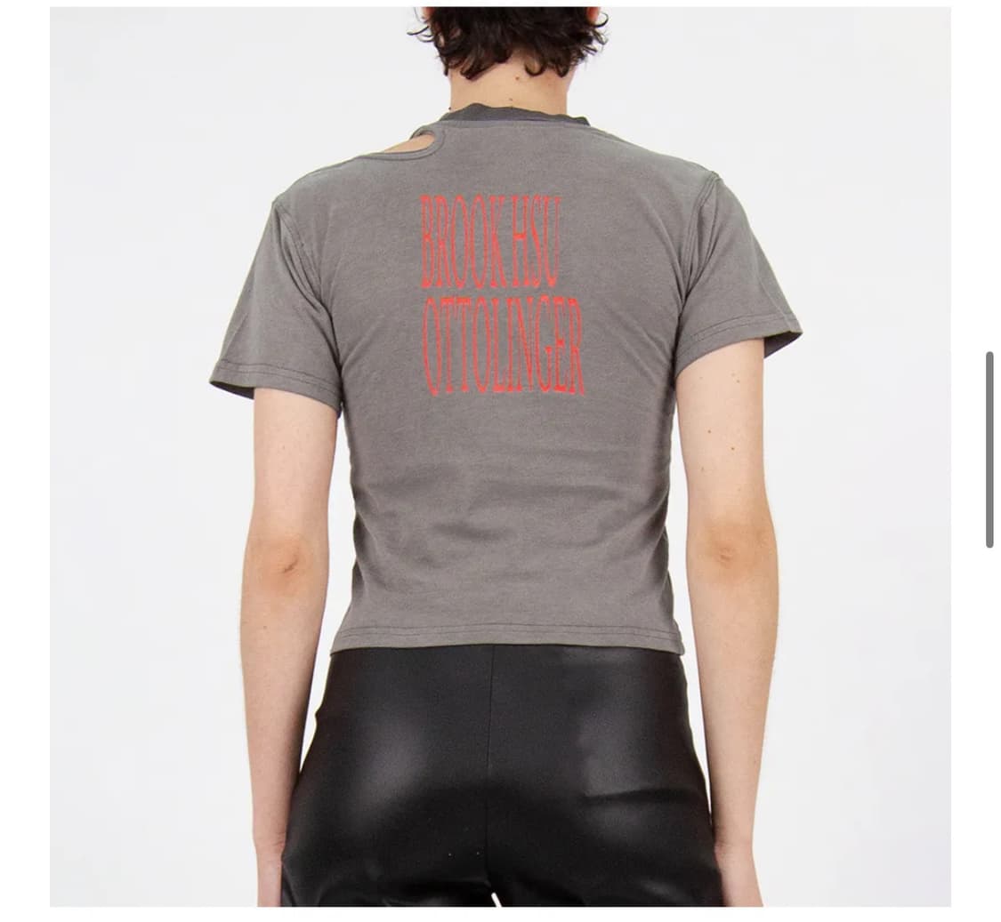 오토링거 cut out 티셔츠  다크그레이 상품이미지2