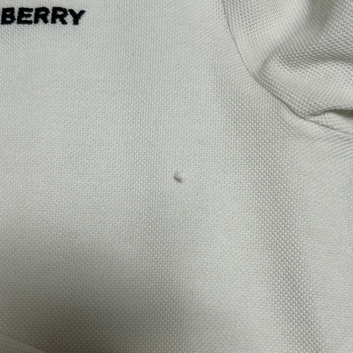 M 버버리 레터링 카라 반팔티 상품이미지6