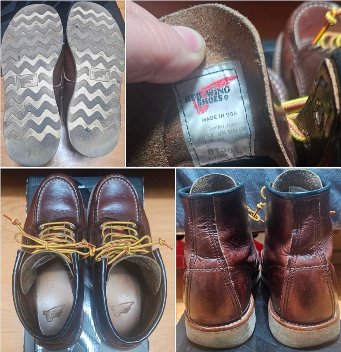 [초급처!한정판정품!]레드윙6인치목토8138브라이어오일슬릭아메카지부츠 상품이미지3