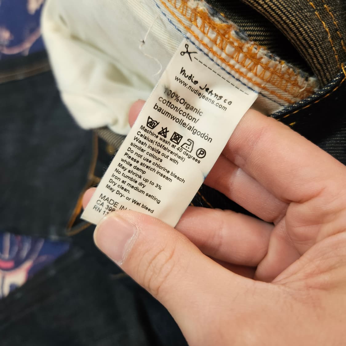 누디진 슬림 스트레이트 데님 팬츠 상품이미지8