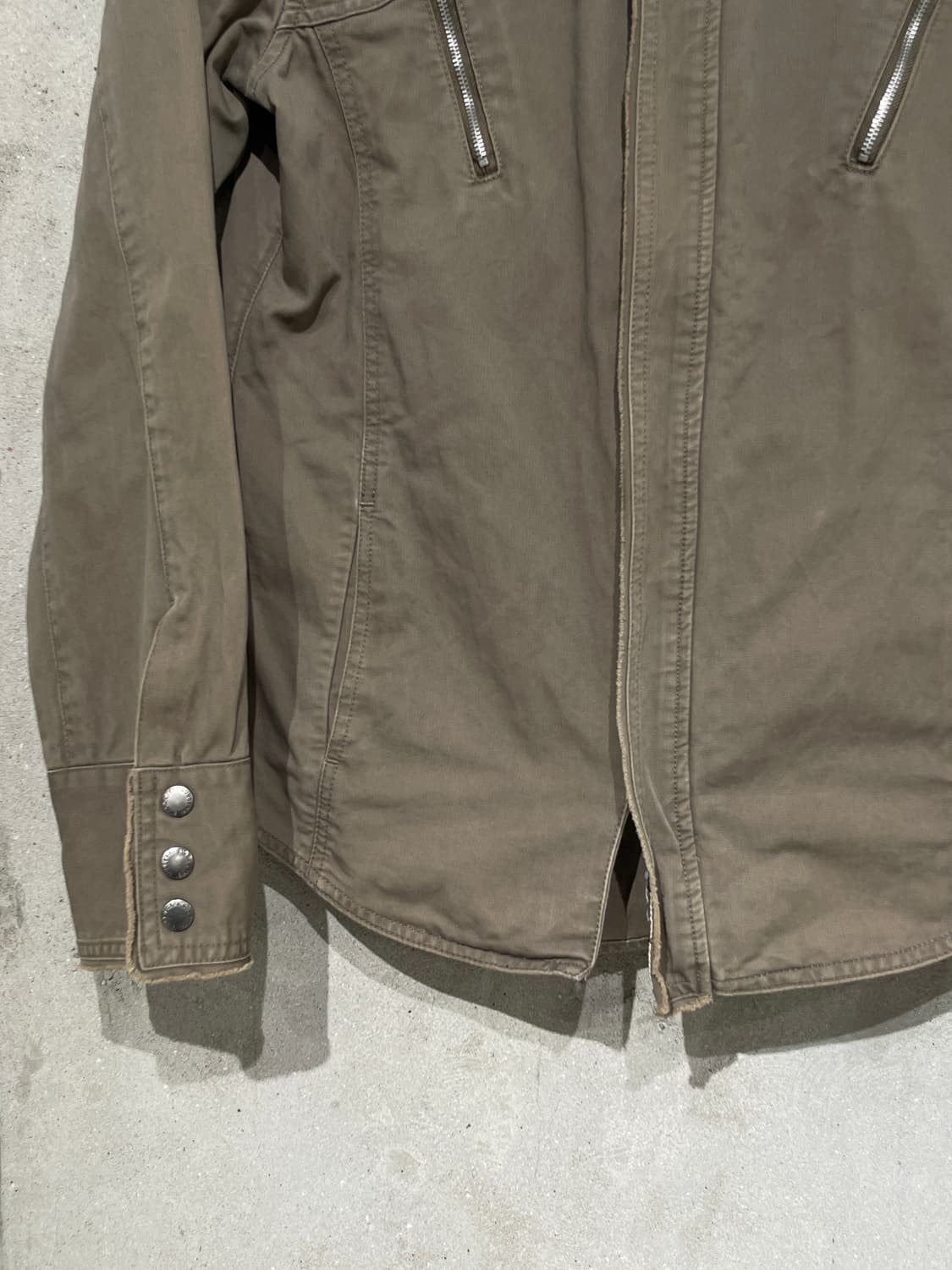 버버리 블랙라벨 90’s 라이트 브라운 히든 집 자켓 상품이미지4