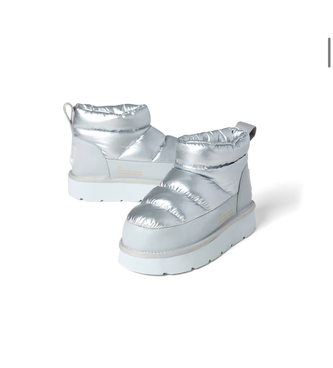 마르디메크르디 레폼프 하이버 패딩 미니 부츠 실버 상품이미지2