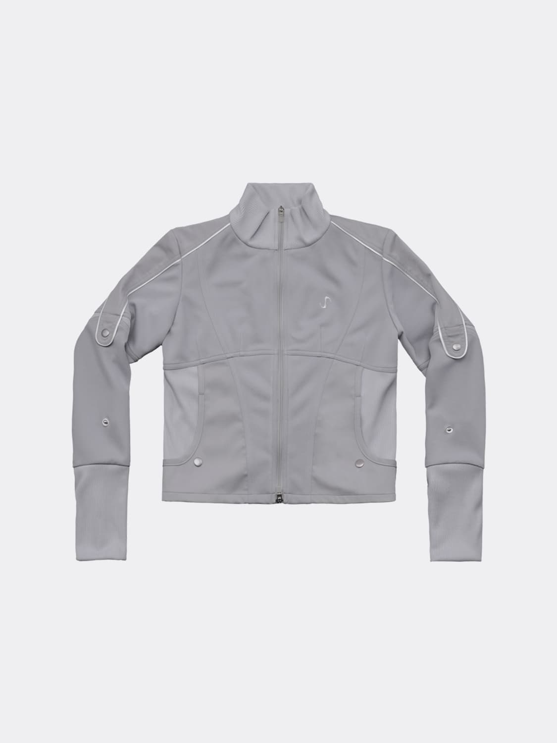오호스 에폴렛 져지 자켓 그레이 OJOS EPAULET JERSEY 상품이미지2