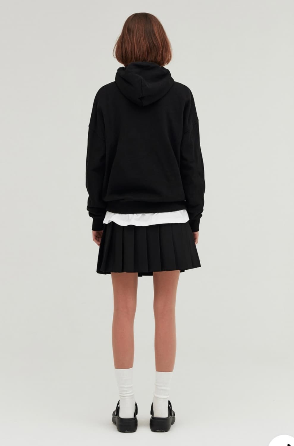 OiOi basic pleated mini skirt_black 상품이미지5