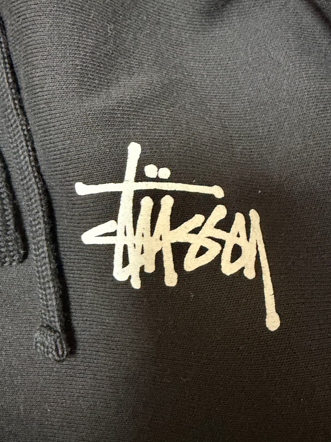 스투시 베이직 후드 블랙 xl 상품이미지6