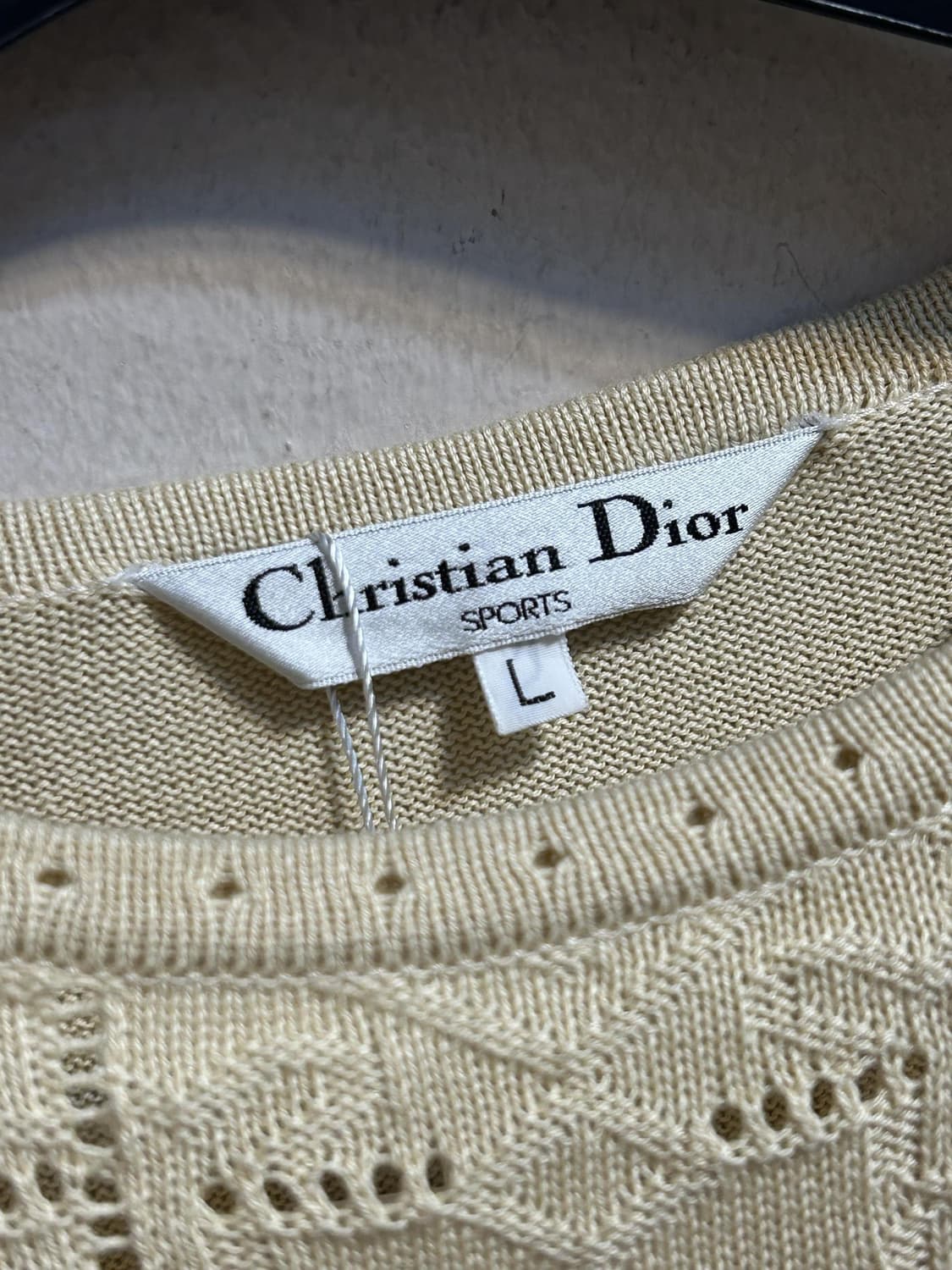 디올 스포츠 펀칭 니트 반팔 탑 상품이미지6